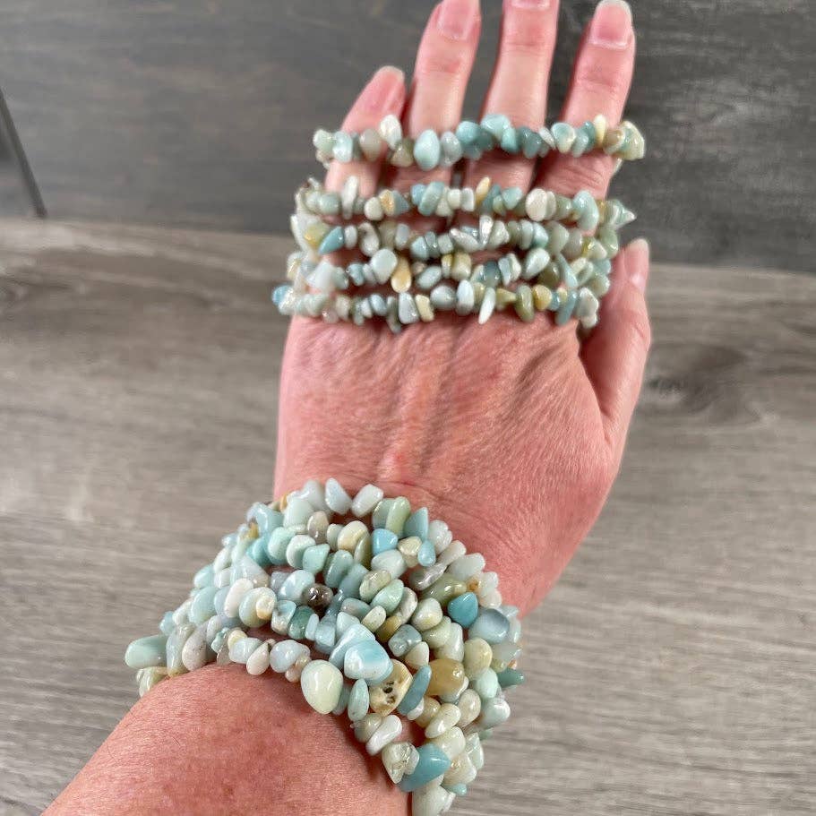 Gemstone Chip Bracelets