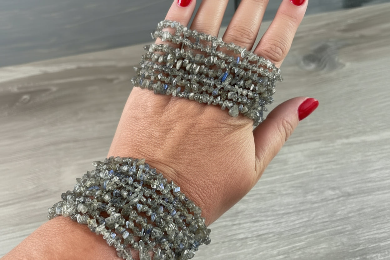Gemstone Chip Bracelets