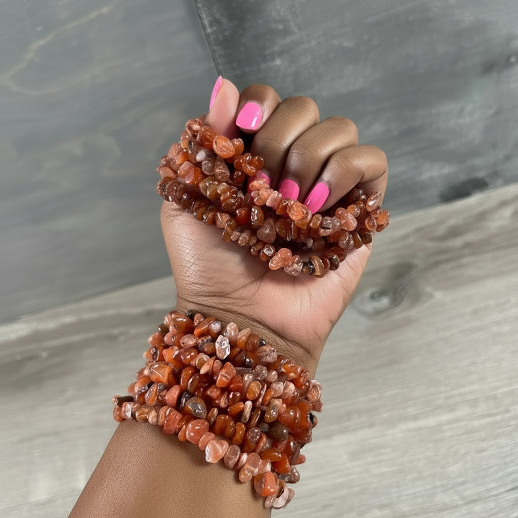 Gemstone Chip Bracelets
