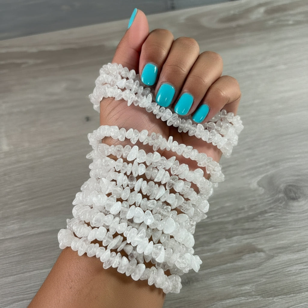 Gemstone Chip Bracelets
