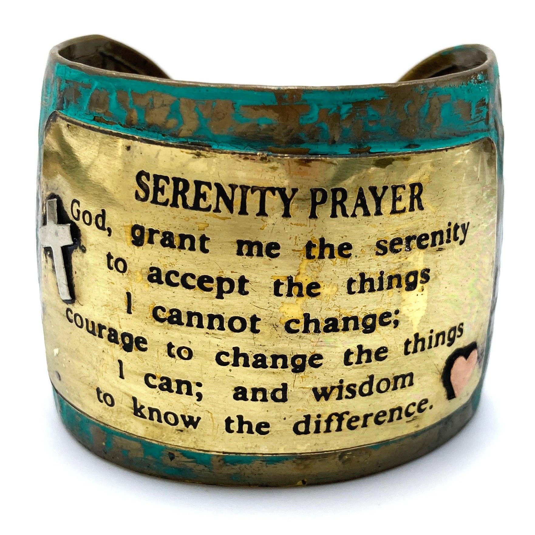Engraved Serenity Prayer Large Bible Prayer Cuff